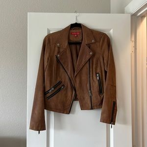 Brown leather SAKS 5th ave. Leather jacket
